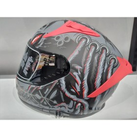 Resim KASK MTS PRO 801 DREAKA GÜNEŞ GÖZLÜKLÜ ANTRESİT/KIRMIZI 