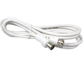 Resim Powermaster 60 Ohm Erkek / F Erkek Kablo 1.2 Metre Kablo Beyaz 
