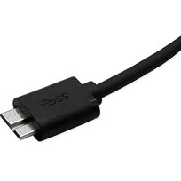 Resim Type C To Micro B 3.0 Kablo 1 Metre Siyah Renk Hızlı Veri Aktarım Kablosu Micro B Harici Harddisk Kablosu 