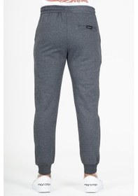 Resim Maraton Sportswear Regular Erkek Ribana Paça Basic Siyahmelanj Eşofman Altı 22360-siyahmelanj Siyah Melanj 
