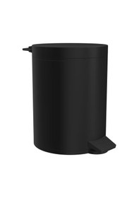 Resim Creavit Pedallı Çöp Kovası 5 Lt Siyah-Mat St16605S Siyah 