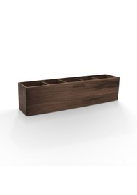 Resim Woodsaka Reka 5 Bölümlü Ayarlanabilir Kalemlik Organizer - Ceviz 