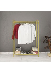 Resim Metallica Concept Armin Çiftli Gold New Konfeksiyon Askısı Büyük Boy Butik Elbise Askısı Altın 