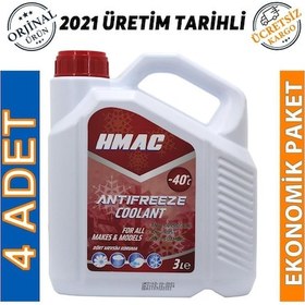 Resim H-Mac Kırmızı Antifriz -40 Derece 3 Lt 4 Adet 