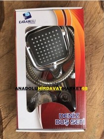 Resim Karamsu Lüx Duş Takimi Kaliteli Duş Seti Pirinç Hortumlu 1No 