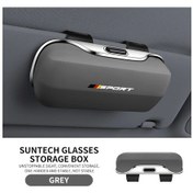 Resim Dashanshop Alman Üç Renkli Gri Tam Kapalı Katlanır Gözlük Kılıfı Toz Geçirmez Güneşlik Saklama 
