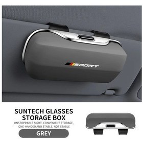 Resim Dashanshop Alman Üç Renkli Gri Tam Kapalı Katlanır Gözlük Kılıfı Toz Geçirmez Güneşlik Saklama 
