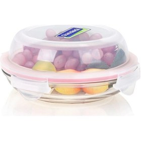 Resim Primanova Glasslock Yuvarlak Plus Saklama Kabı 350 ML 