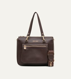 Resim Alisa Kahverengi E. Deri Bebek Çantası 