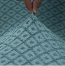 Resim Baklava Desen Sandalye Kılıfı Yıkanabilir Likralı Esnek Lastikli Sandalye Örtü Mint Yeşili 