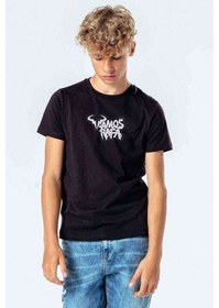 Resim Tshirthane Vamos Rafa Baskılı Unisex Çocuk Siyah Tshirt (534624459) 
