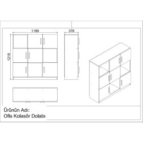 Resim Robin Home Verona Abcdefg Ofis Büro Masa Takımı 140 cm Genişlikte Modern Tasarım 