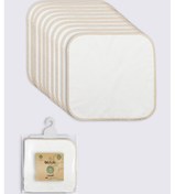 Resim Bistyle Organik 28x28 10'lu Penye Mendil 90101 Ekru 