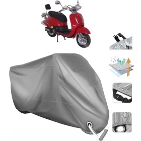 Resim Coverplus Mondial 125 Zn Vinleks Motor Brandası (Bağlantı, Kilit Uyumlu) 
