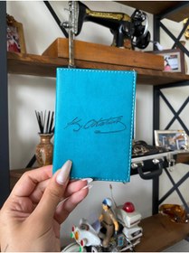 Resim EFE DERİ EFE DERİ ATA Dikişli Araç Ruhsat Kılıfı Kabı Oto Ruhsatlık Araba Ruhsat Koruyucu 