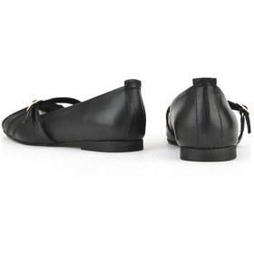 Resim Ziya, Kadın Hakiki Deri Babet 1531054z3436 Siyah 1531054z3436 000 Siyah 