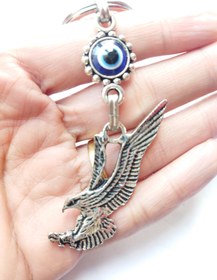 Resim cuaderno Nazar Boncuğu Metal Kartal Figürü Anahtarlık Hediyelik Aksesuar /Dikiz Ayna Süsü Hediyelik Eşya 