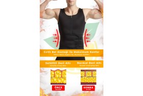 Resim Spor Sauna Yelek - Egzersiz Için Tasarlanmış, Cırtlı Bel Desteği, Ekstra Terleme ve Performans Artışı, Vücut Şekillendirici (216) 