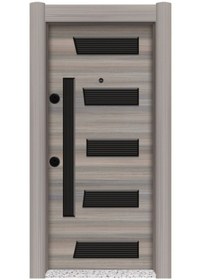 Resim Tezwood Tez2454 Eskitme Kasalı Kabartma Model Çelik Kapı 