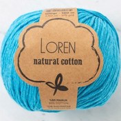 Resim Loren Natural Cotton Turkuaz El Örgü İpi - R091 - 33923 