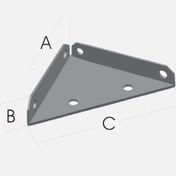 Resim Ermo Galvaniz Köşe Gönye No:1 