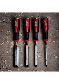 Resim Milwaukee Iskarpela Set 6-12-19-25 Mm 4 Parça 4932479897 