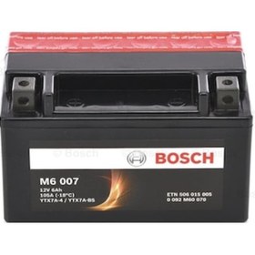 Resim Bosch M6007 Sym Fiddle Ll 50 2010 2012 Ytx7a-bs Motosiklet Akü 