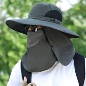 Resim Geniş Kenarlı Unisex Balıkçılık Şapkası Ayarlanabilir Askılı - Siyah, Nefes Alabilen Kumaş, Plaj, Bisiklet ve Açık Hava Aktiviteleri İçin İdeal, Dış Mekan Ekipmanı | Ayarlanabilir Başlık | Dayanıklı Başlık 