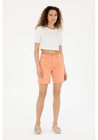 Resim U.s. Polo Assn. Kadın Somon Şort / Bermuda 50281722-vr047 Somon 