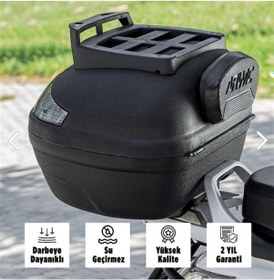 Resim Arwiç Arwic 46 Lt Siyah Çanta Motosiklet Çantası Kargo 