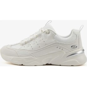 Resim Skechers Bobs Bamina - Star Strikez Kadın Bej Sneaker 117355 OFWT 