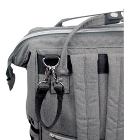 Resim Gri Melanj Büyük Bebek Bakım Sırt Çantası 44x32x16 cm 