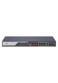 Resim Hikvision DS-3E0318P-E(C) 16 Port 225 W Full PoE 10-100 2X Uplink - 2X SFP Yönetilemez Switch 