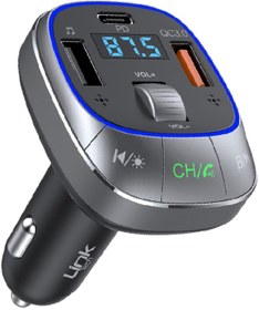 Resim Linktech Gf17 48w Pd + Qc3.0 Led Ekranlı Fm Transmitter 