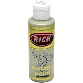 Resim Rich Akrilik Boya Metalik 120 CC Platin 0776 