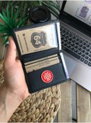 Resim Conceria Netto Keon1 Doktorlara Özel Hakiki Deri Minimal Cüzdan 