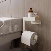 Resim Lamizon Wc Tuvalet Kağıtlığı Wc Kağıtlık Havluluk Raf 