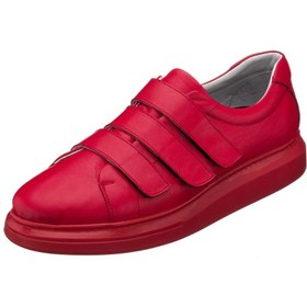 Resim Costo Shoes GG3313 Kırmızı Çift Katlı Termo Taban Üst Kalite Ekstra Rahat Kalıp Vip Deri Büyük Numara Erkek Spor Ayakkabı 