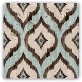 Resim Oscar Stone Decor Doğaltaş Baskılı Bardak Altlığı Tile Desen 10 Cm X 10 Cm - Stone Coaster Dsn92-1 