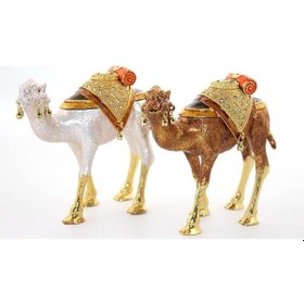 Resim Taşlı Tekli Deve Figürü 