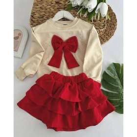 Resim Kız Çocuk Etek Sweet Fiyonklu 