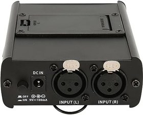 Resim Monitör Kulaklık Amplifikatörü, Canlı İzleme Için LED Güç Göstergeli Profesyonel Yüksek Güçlü Alüminyum Alaşımlı Stereo Kulaklık Amplifikatörü 