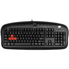 Resim A4Tech KB-28G Usb Kablolu Multimedya Q Klavye + Bilek Desteği 