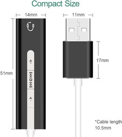Resim Alfais 5072 7.1 USB Harici Ses Kartı 3.5 mm Çevirici Dönüştürücü Ses Kartı 