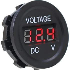 Resim Normadia Mini Dijital Voltmetre, Dc 7V-30V, Kırmızı Gösterge, Hassas Ölçüm 