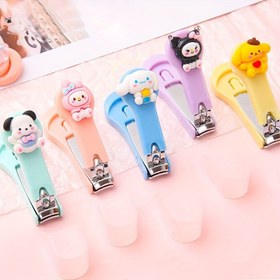 Resim Sanrio Klasik Çizgi Film Tırnak Makası, Taşınabilir Katlanabilir Manikür Makası, Metal Bıçak, Düz Kenar, Kokusuz, Tırnak Bakımı İçin, Tek Paket 