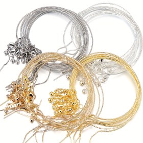 Resim 1 adet bakır pim ayarlanabilir çok fonksiyonlu bilezik, Basit ve şık bir bilezik kullanarak kendin yap takı yapım parçaları malzemeleri, mücevher zincirleri 