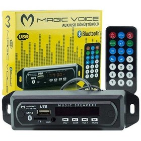 Resim Magicvoice Usb-400 Bluetooth-Aux-Usb-Sd-Mmc Kumandalı Oto Teyp - Çe 