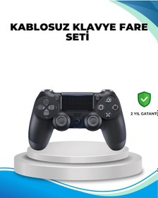 Resim Ceylan Adam Kablosuz Ps4 Oyun Kolu Çift Motor Titreşimli Uzun Bataryalı 
