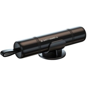 Resim Seametal Ac01 Metal Araba Cam Kırıcı 2'si 1 Arada Güvenlik Çekiç + Emniyet Kemeri Kesici Araba Taşınabilir Kaçış Çekiç - Siyah 